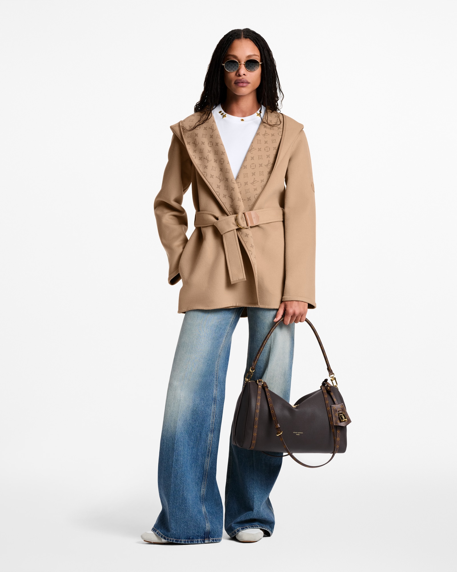 Belted Short Wrap Pea Coat - Women - Ready-to-Wear | LOUIS VUITTON ®